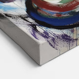 Vibrant Swirl Abstract Splatter Art - Colorful Modern Wall Decor