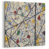 Dynamic Splatter and Line Abstract Art - Modern Wall Canvas