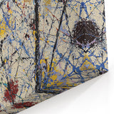 Dynamic Splatter and Line Abstract Art - Modern Wall Canvas