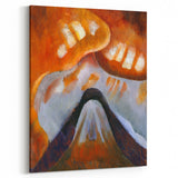 Abstract Modern Art - Minimalist Mountain Design Wall Decor