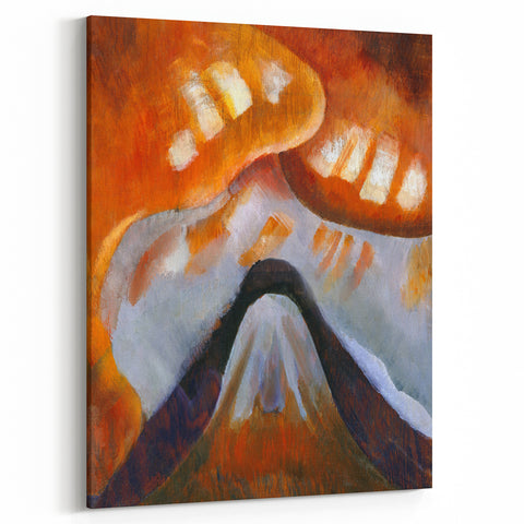 Abstract Modern Art - Minimalist Mountain Design Wall Decor