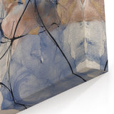 Elegant Navy and Gold Abstract Art - Minimalist Wall Canvas