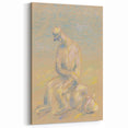 Modern Wall Art - Abstract Pastel Portrait of an Emigrant