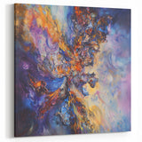 Vivid Multicolor Abstract Splatter Art - Modern Fluid Wall Canvas