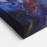 Vivid Multicolor Abstract Splatter Art - Modern Fluid Wall Canvas