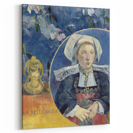 Modern Wall Art - Captivating Portrait with Elegant Floral Details