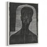 Modern Wall Art - Bold Monochrome Portrait for Minimalist Spaces