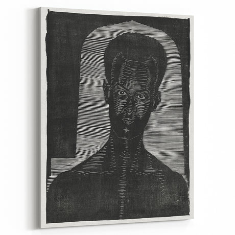 Modern Wall Art - Bold Monochrome Portrait for Minimalist Spaces
