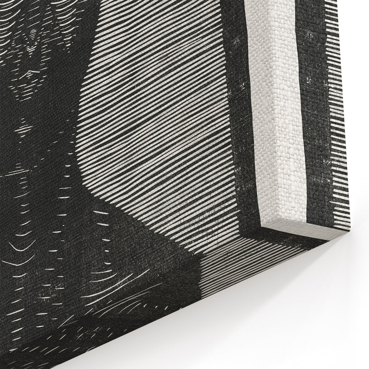 Modern Wall Art - Bold Monochrome Portrait for Minimalist Spaces