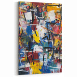 Energetic Multicolor Abstract Splatter Art - Modern Wall Canvas
