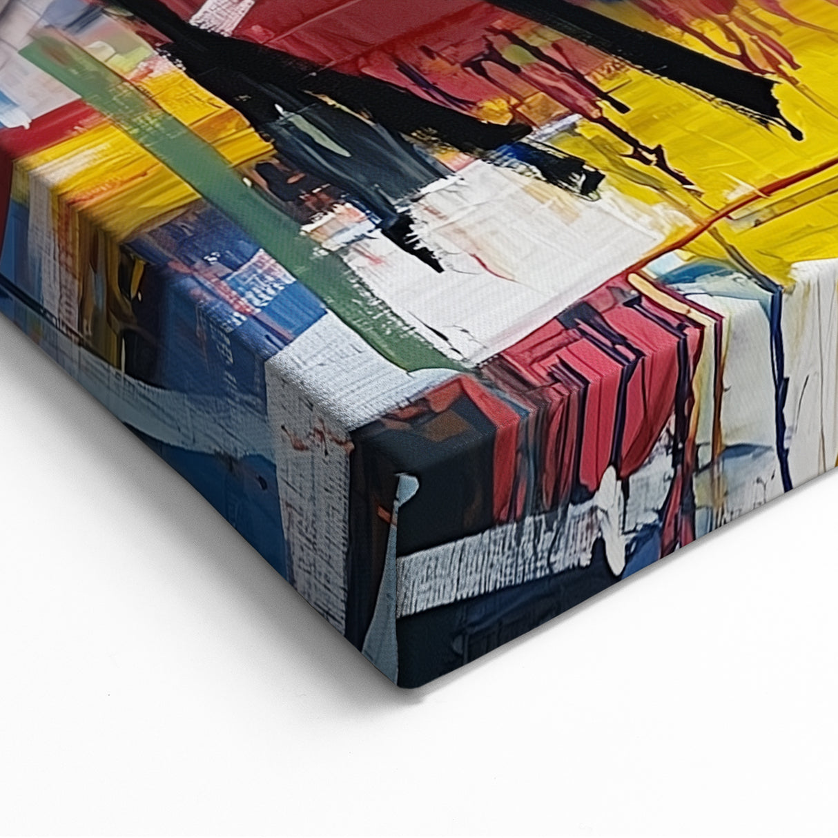 Energetic Multicolor Abstract Splatter Art - Modern Wall Canvas