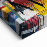 Energetic Multicolor Abstract Splatter Art - Modern Wall Canvas