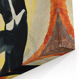Modern Wall Art - Dynamic Acrobatic Dancer with Vibrant Energy