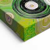 Abstract Line Art – Spring Meadow Inspired Geometric Strokes Canvas