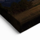 Rustic Barn Under Starry Sky - Scenic Night Wall Art for Farmhouse Decor