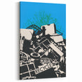 Modern Wall Art - Bold Recycle Poster with Vibrant Eco Message