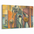 Modern Wall Art - Surreal Abstract Scene with Bold Visual Layers