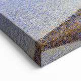 Modern Wall Art - Serene Pointillist Landscape of Coastal Town