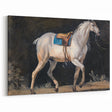 Modern Wall Art - Saddled Gray Horse in Motion