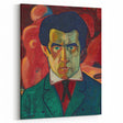Modern Wall Art - Abstract Self-Portrait in Bold Colors
