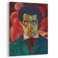 Modern Wall Art - Abstract Self-Portrait in Bold Colors
