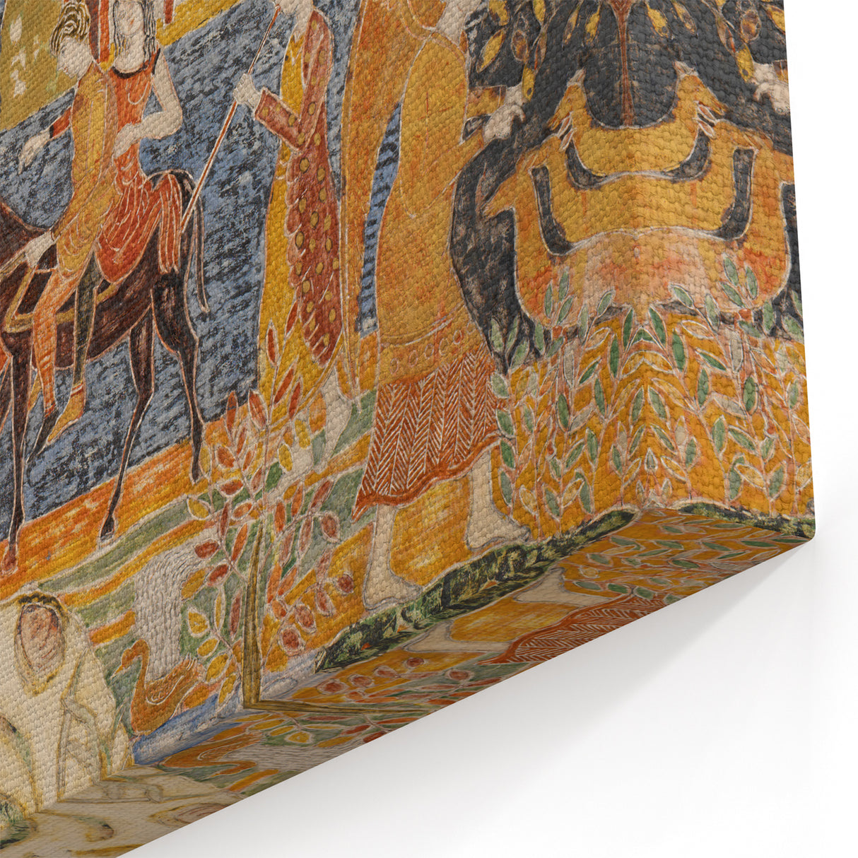 Modern Wall Art - Scenic Journey with Two Figures