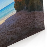 Coastal Beach Scenes - Ocean View Through Cave Wall Art Print