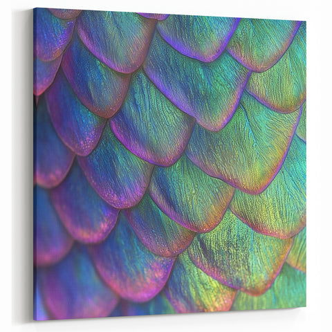 Vibrant Fish Scales Nature Close Up Art - Wildlife Photography Print