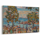 Modern Wall Art - Serene Beach Scene with Trees