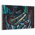 Modern Wall Art - Bold Still Life with Chianti Bottle