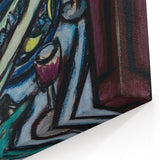 Modern Wall Art - Bold Still Life with Chianti Bottle