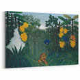 Modern Wall Art - Vibrant Jungle Scene with Lion