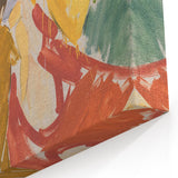 Modern Wall Art - Abstract Contemporary Faun and Nymph Painting Print