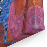 Modern Wall Art - Vibrant Abstract Nautical Scene with Human Figures