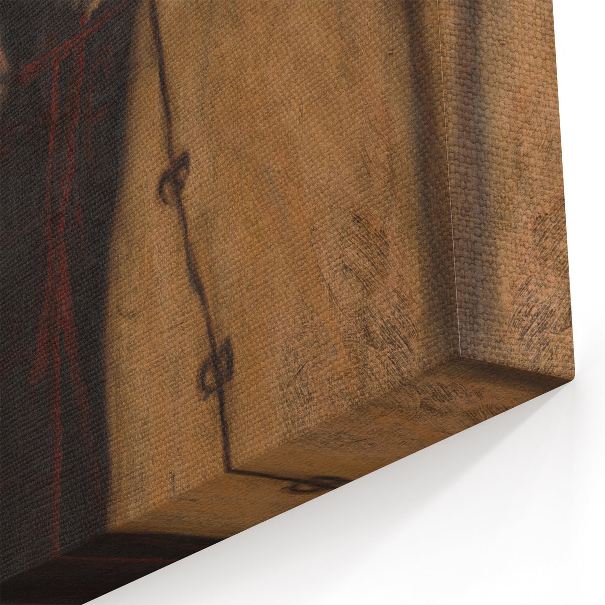Modern Wall Art - Timeless Portrait in Earthy Tones for Minimalist Decor