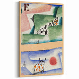 Modern Wall Art - Playful Abstract Cat Design in Vibrant Colors