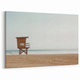Minimalist Beach Art - Lifeguard Tower Oceanfront Wall Decor