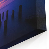 Twilight Ocean Wall Art - Serene Coastal Scene with Vibrant Hues