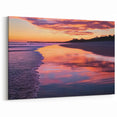 Sunset Reflections Wall Art - Vibrant Ocean Beach Coastal Decor