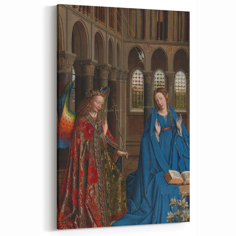 Jan van Eyck's The Annunciation: Renaissance Masterpiece Wall Art