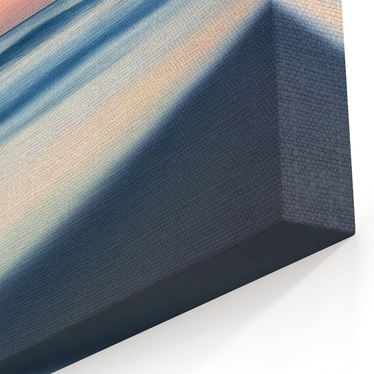 Minimalist Ocean Waves Wall Art - Serene Pastel Beach Landscape