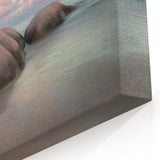 Serene Ocean Rocks Wall Art - Pastel Sky Coastal Beach Decor