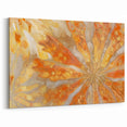 Abstract Nature Closeups Wall Art - Orange and Gold Canvas Print