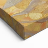 Abstract Nature Closeups Wall Art - Orange and Gold Canvas Print