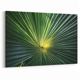 Floral Photography Prints - Vibrant Green Palm Leaf Art
