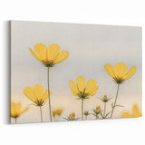 Floral Wall Art - Nature Close-Up Prints of Blooming Yellow Flowers