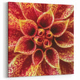 Blooming Flowers Artwork - Nature Close-Up of Vibrant Dahlia Print
