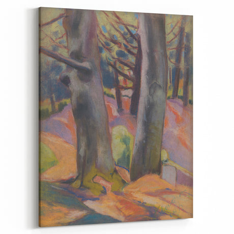 Expressionist Tree Study – Serene Abstract Nature Canvas Wall Art