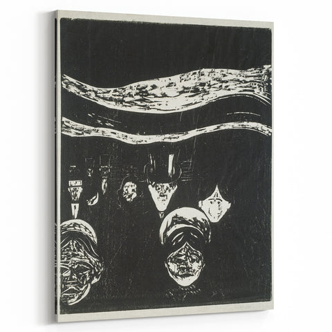 Expressionist Anxiety Print – Bold Black and White Abstract Wall Art