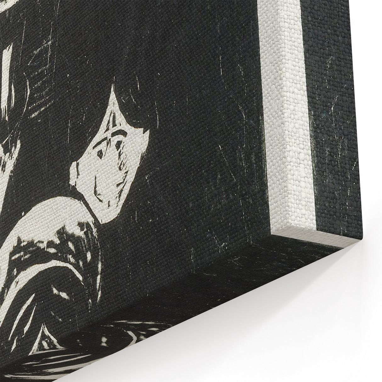 Expressionist Anxiety Print – Bold Black and White Abstract Wall Art